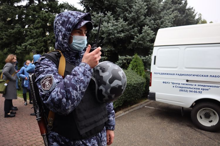 В Ставрополе сотрудники Росгвардии приняли участие во всероссийской тренировке по гражданской обороне
