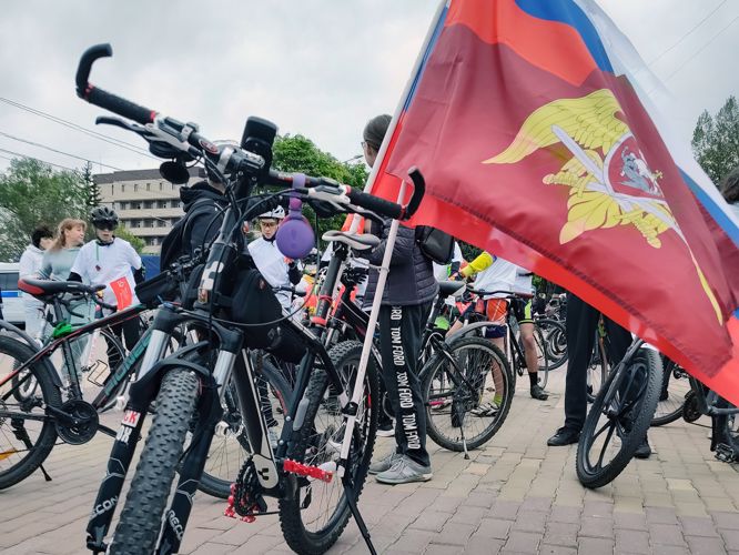 В Ставрополе офицеры территориального органа Росгвардии стали участниками «Веломарша Победы»