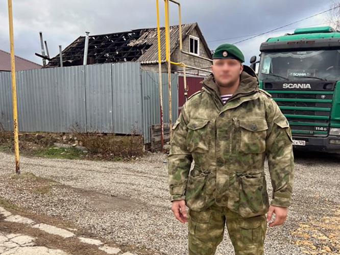 Росгвардеец спас жизнь ребенку на пожаре на Ставрополье