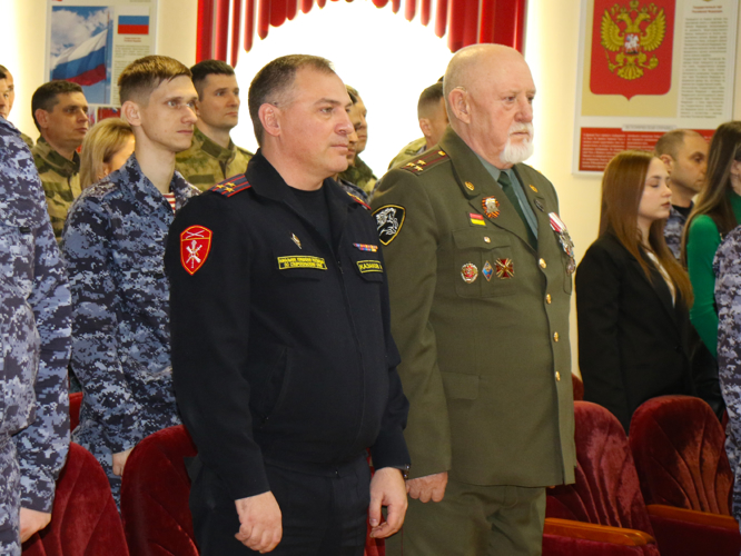  В Управлении Росгвардии по Ставропольскому краю состоялось торжественное мероприятие, посвященное Дню защитника Отечества
