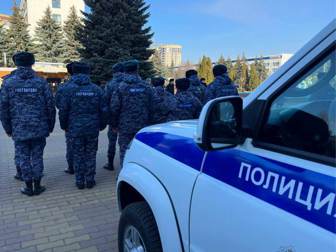 Сотрудники Росгвардии приняли участие в общегородском инструктаже нарядов комплексных сил и средств в Ставрополе