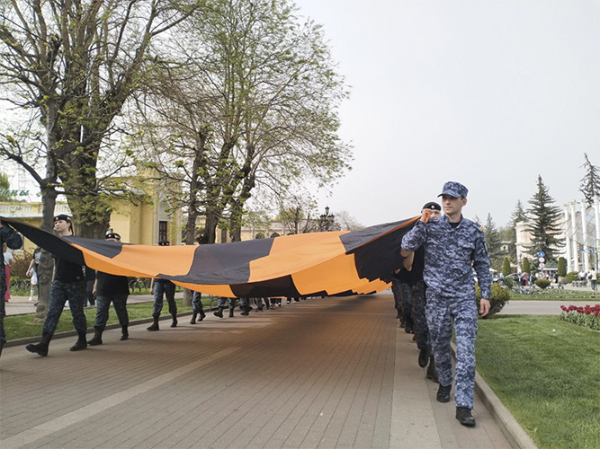 На Ставрополье сотрудники вневедомственной охраны Росгвардии принимают участие в мероприятиях, посвященных Дню Победы