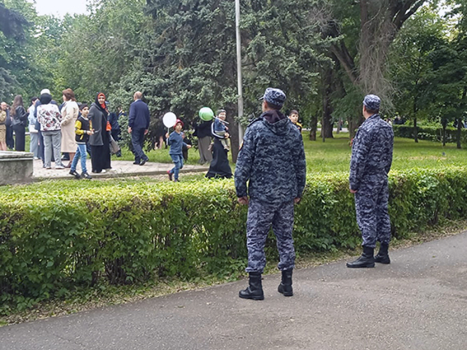На Ставрополье росгвардейцы обеспечили безопасность  во время празднования Дня Победы