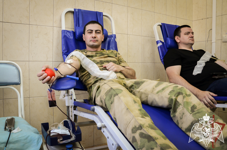 Военнослужащие Росгвардии приняли участие в донорской акции «От сердца к сердцу» в Пятигорске