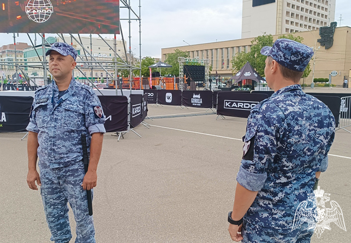  В Ставрополе сотрудники Росгвардии обеспечивают правопорядок и безопасность Гранд-финала международного конкурса «Кардо»