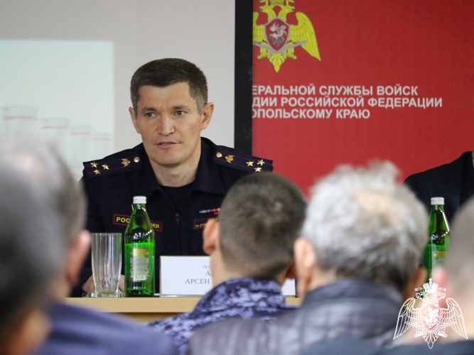 В Управлении Росгвардии по Ставропольскому краю подвели итоги работы с руководителями субъектов федерального государственного контроля в 2024 году