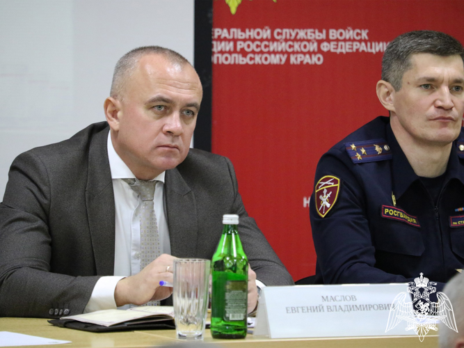 В Управлении Росгвардии по Ставропольскому краю подвели итоги работы с руководителями субъектов федерального государственного контроля в 2024 году