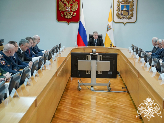 Начальник Управления Росгвардии по Ставропольскому краю принял участие в заседании антитеррористической комиссии региона