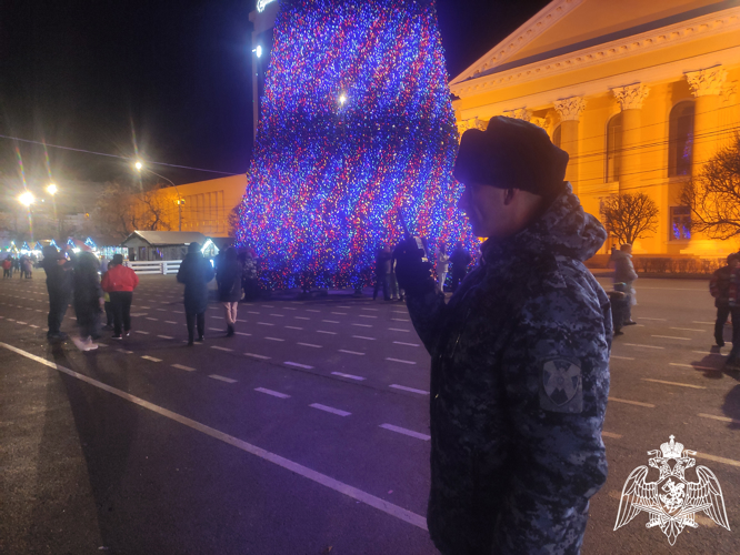 На Ставрополье сотрудники Росгвардии обеспечили безопасность в новогоднюю ночь