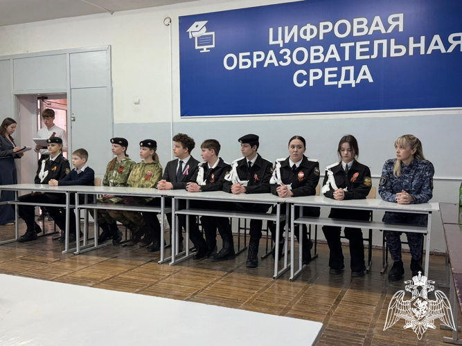 В Кисловодске  росгвардейцы приняли  участие в открытии «Парты Героя»