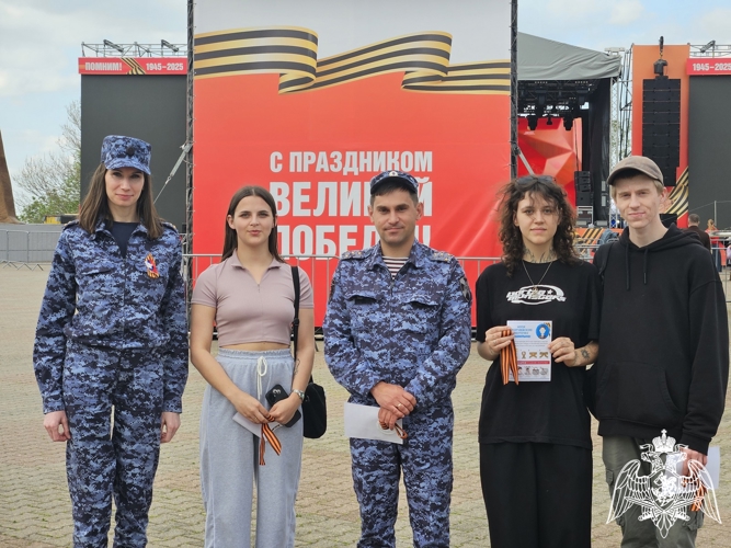 На Ставрополье росгвардейцы присоединились к всероссийской акции «Георгиевская ленточка»