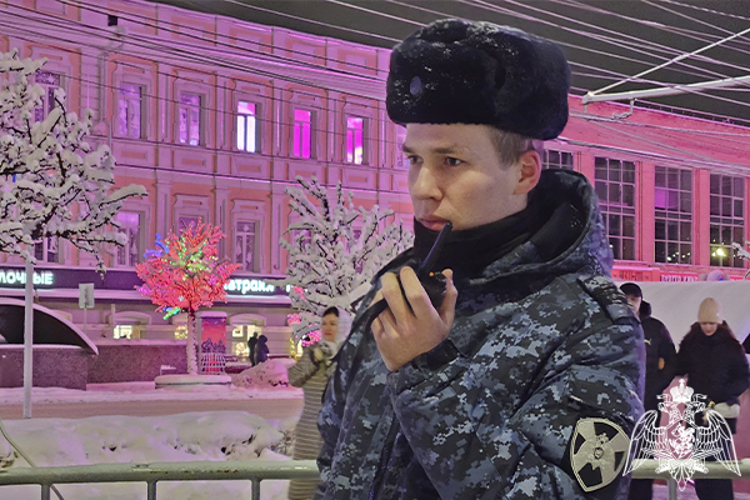 В новогоднюю ночь сотрудники Росгвардии обеспечили общественный порядок на Ставрополье