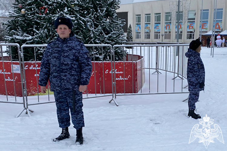 В новогоднюю ночь сотрудники Росгвардии обеспечили общественный порядок на Ставрополье