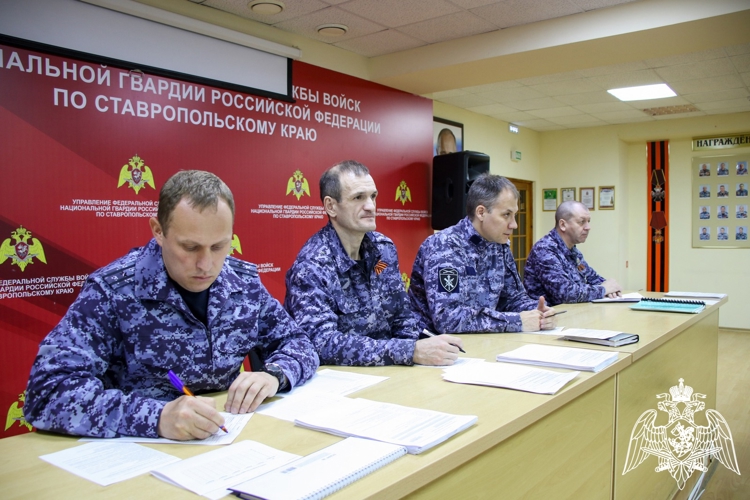 В подразделениях Управления Росгвардии по Ставропольскому краю завершилась контрольная проверка за зимний период подготовки