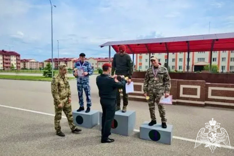 Команда ОМОН «Машук» завоевала второе место на Первенстве Северо-Кавказского округа Росгвардии по служебному биатлону