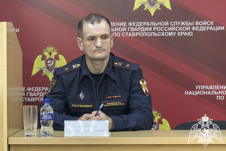 В Управлении Росгвардии по Ставропольскому краю состоялся брифинг с журналистами региональных СМИ